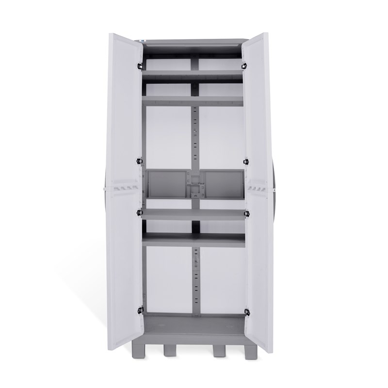MQ Eclypse 72-Inch 5 Shelf Plastic Utility Storage Cabinet in Gray
