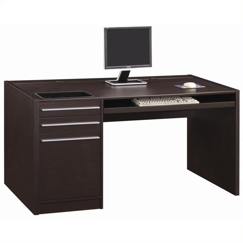 Stonecroft Furniture Connect It Computer Desk in Cappuccino
