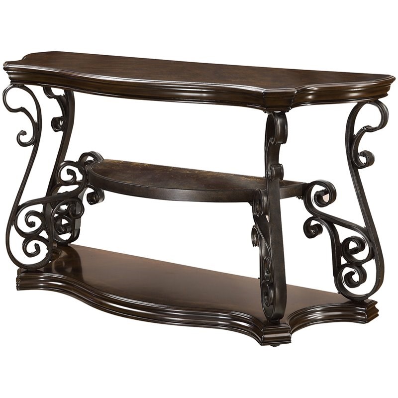 Stonecroft Furniture Contemporary Console Table in Deep Merlot