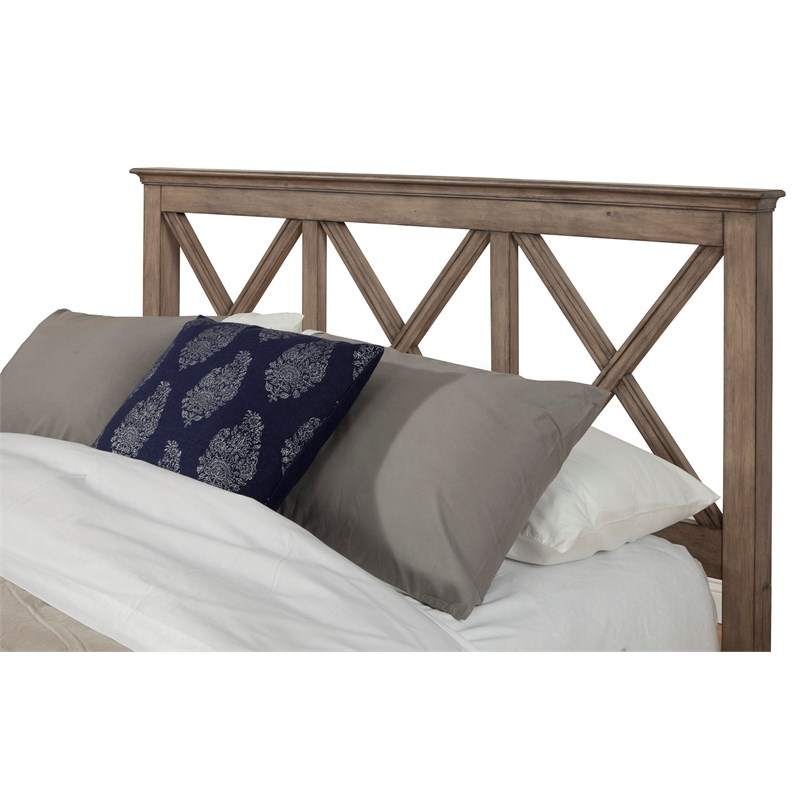 Alpine Furniture Potter Full Size Wood Headboard Only in French Truffle Homesquare