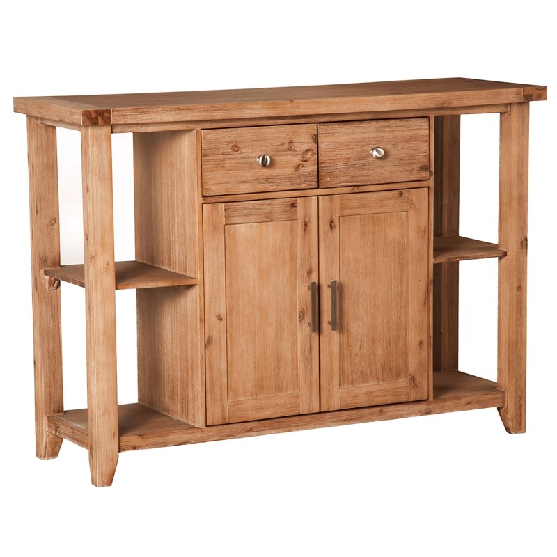 Alpine Furniture Aspen Wood Dining Server in Antique Natural (Brown)