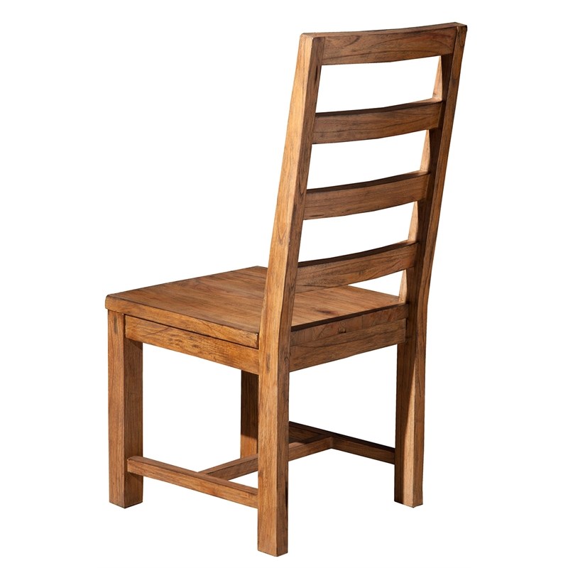Alpine Furniture Shasta Set of 2 Wooden Side Chairs in Salvaged Natural (Brown)
