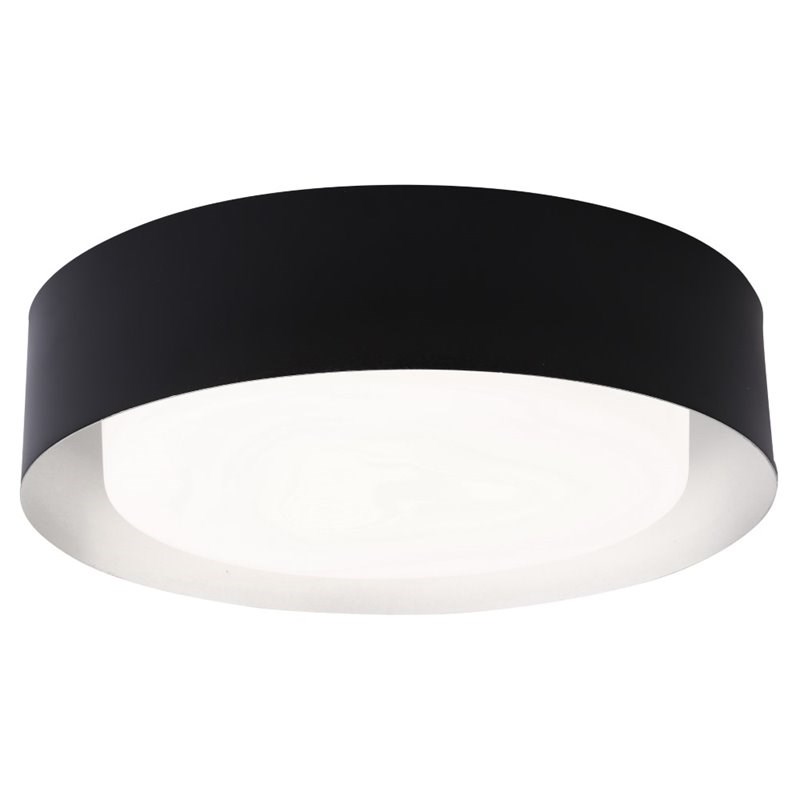 Bromi Design Lynch Metal Flush Mount Ceiling Light in Silver Homesquare