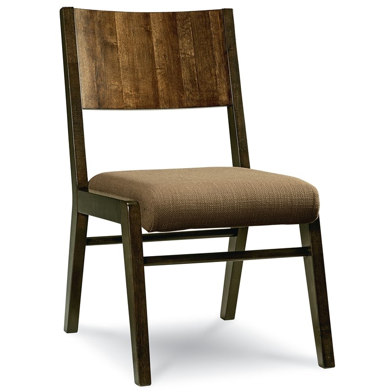 Legacy Kateri Contemporary Armless Side Chair (set of 2) in Hazelnut Brown Wood