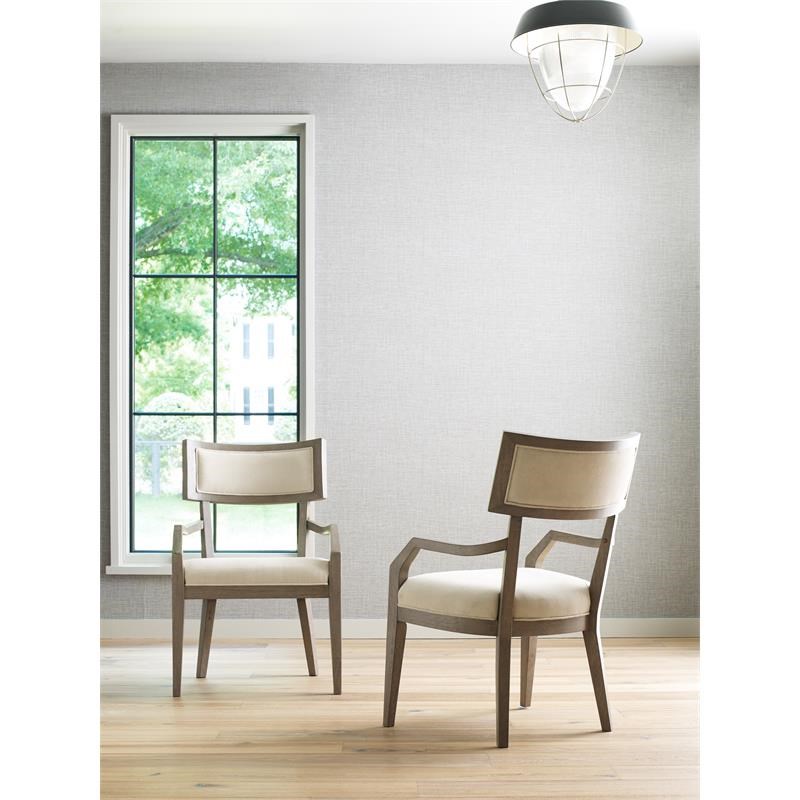 Legacy Classic Highline Klismo Arm Chair (set of 2) in Greige Finish Wood