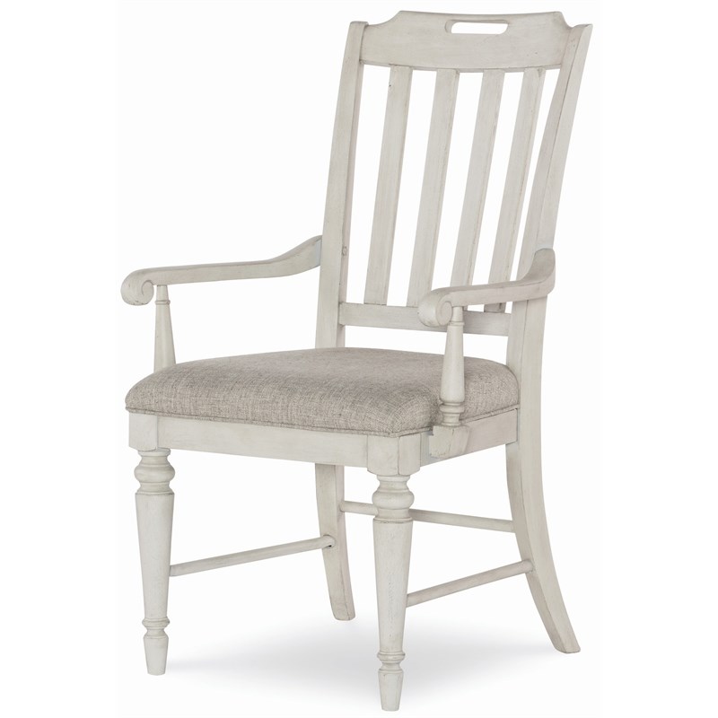 Legacy Classic Brookhaven Slat Back Arm Chair (set of 2)Vintage Linen Color Wood