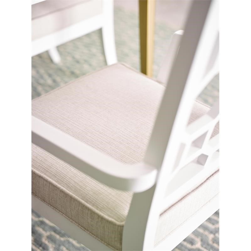 Legacy Classic Chelsea by Rachael Ray Lattice Back Arm Chair in White