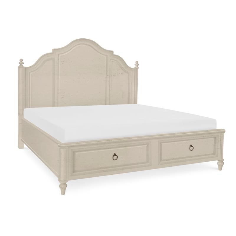 Legacy Classic Brookhaven Storage Panel King Bed in Vintage Linen Wood