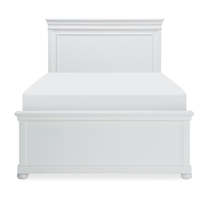 Legacy Classic Canterbury Full Size Panel Bed in Natural White Painted Wood