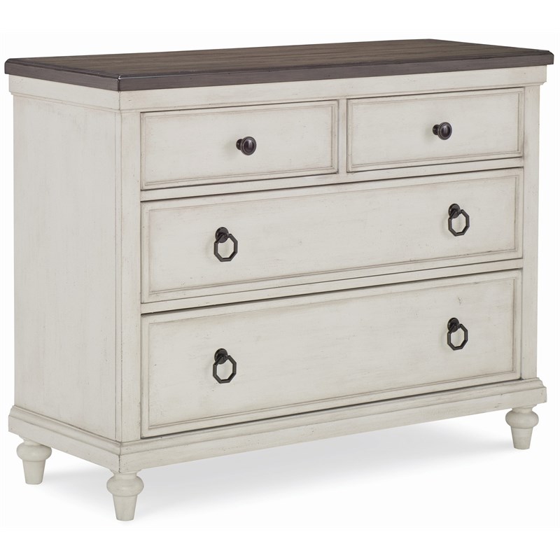 Legacy Classic Brookhaven China Base in Vintage Linen & Rustic Elm Color Wood