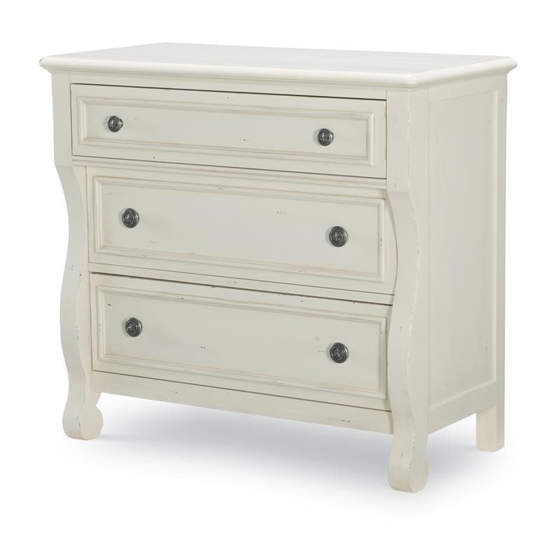 Legacy Classic Lake House Three Drawer Accent Chest Pebble White Wood
