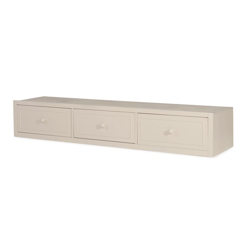 Legacy Classic Summerset Underbed Storage Drawer in Distressed Ivory Wood