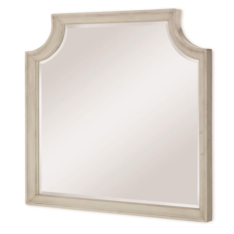 Legacy Classic Brookhaven Beveled Edge Mirror in Vintage Linen & Rustic Elm Wood