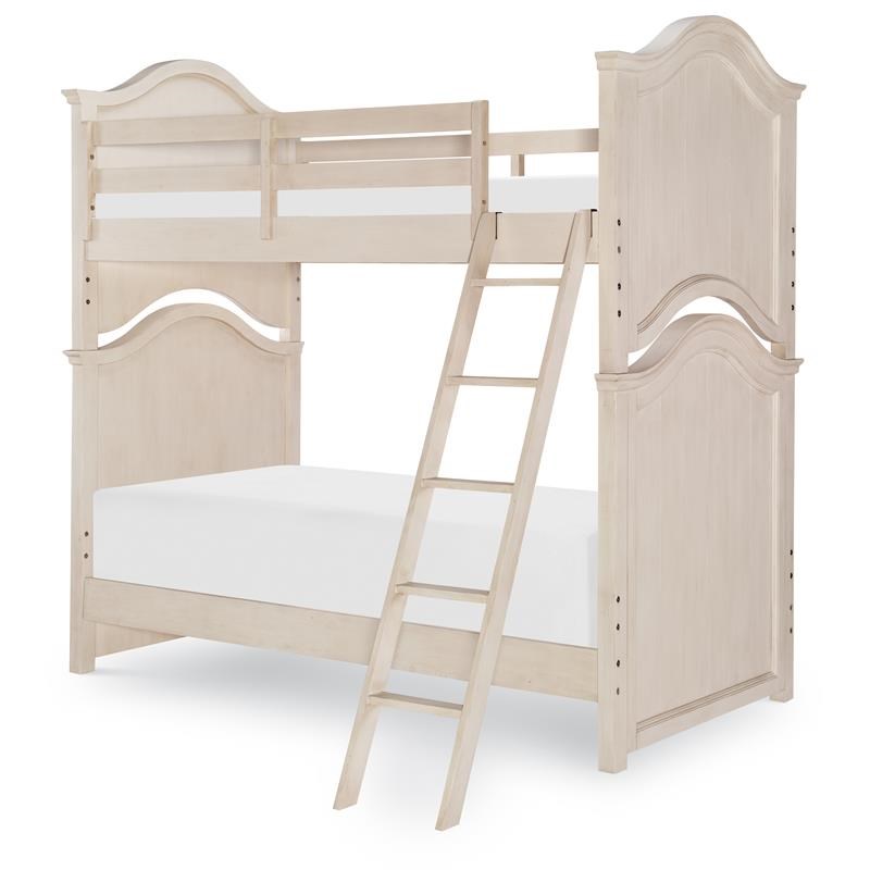 Legacy Classic Brookhaven Youth Twin Over Twin Bunk Bed Vintage Linen Wood