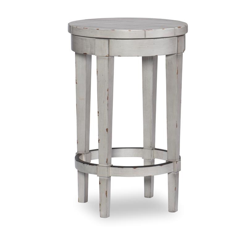Belhaven Wooden Bar Stool in Weathered Plank Finish Wood
