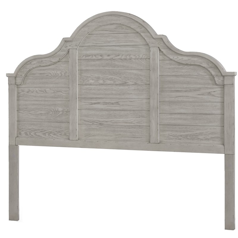 Belhaven King/Cal King Arched Panel Headboard in Weathered Plank Finish Wood