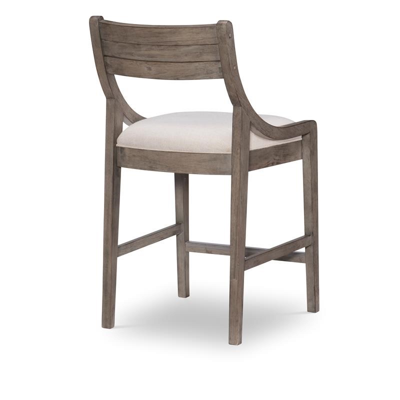 Greystone Sling Back Pub Chair in Ash Brown Finish Wood (set of 2)