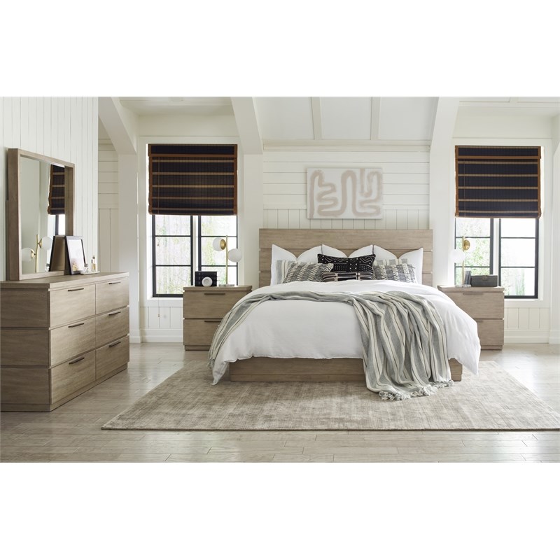 Milano by Rachael Ray Six Drawer Dresser in Sandstone Finish Wood