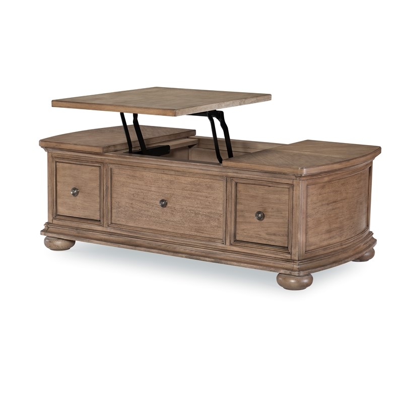 Camden Heights Chestnut Wood Cocktail Table with Lift Top Storage