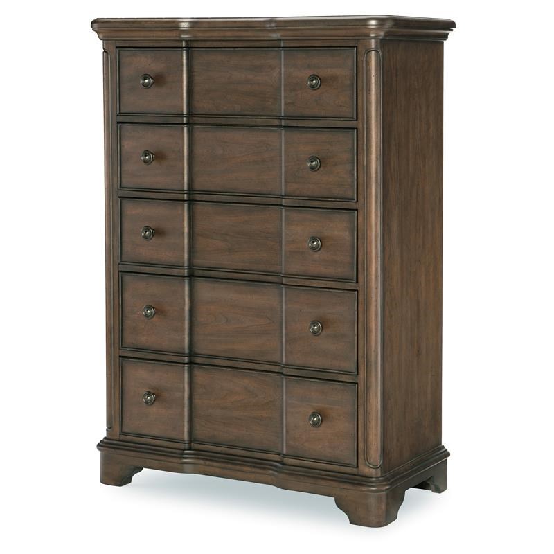 Stafford Wood Cherry Brown 6 Drawer Chest