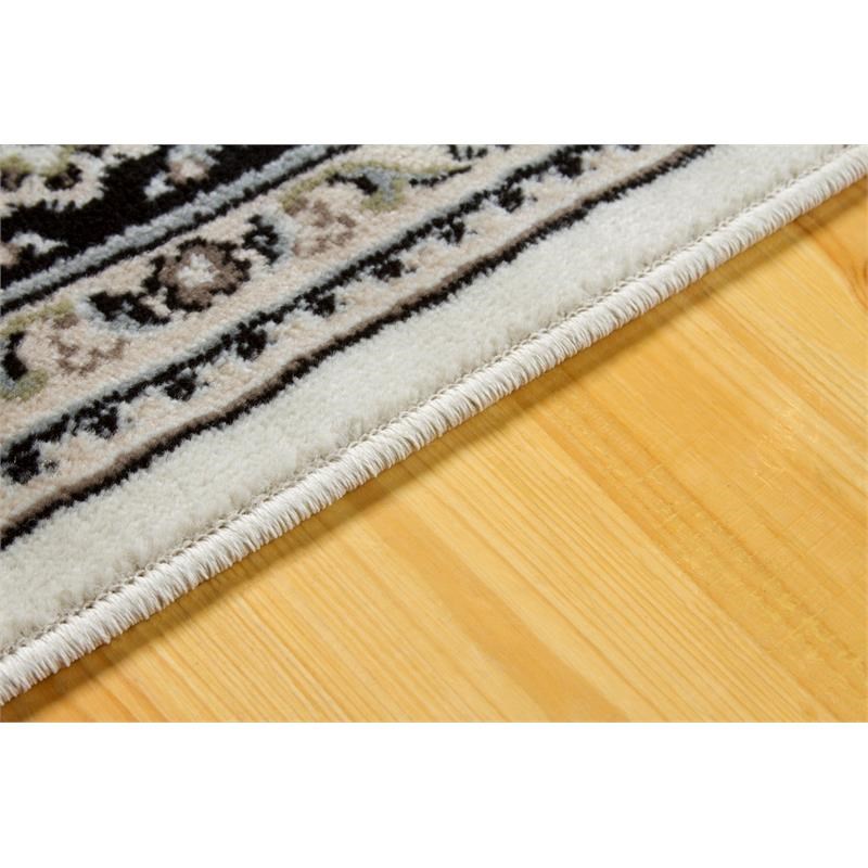 L'Baiet Liza Classic Traditional Black Oriental 2' x 3' Fabric Area Rug