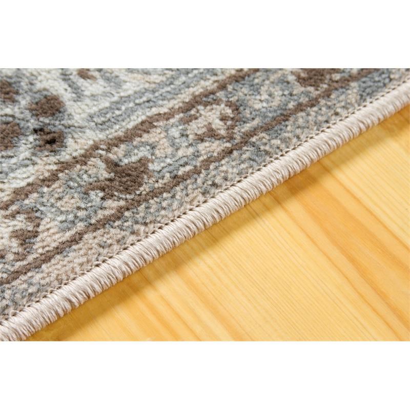 L'Baiet Nina Traditional Classic Beige Oriental 8' x 10' Fabric Area Rug