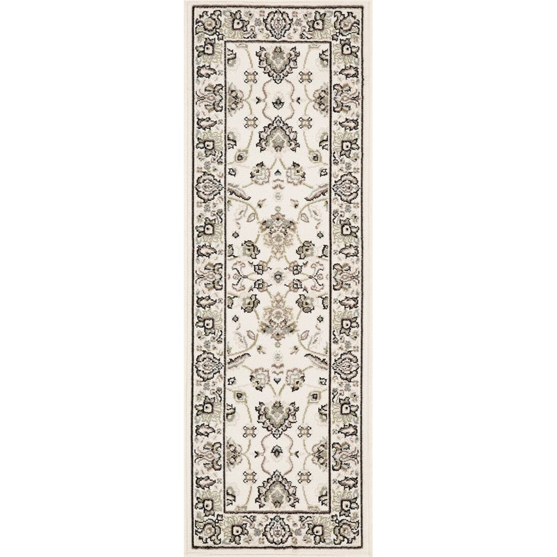 L'Baiet Fiona Floral Traditional Beige Oriental 5' x 7' Fabric Area Rug