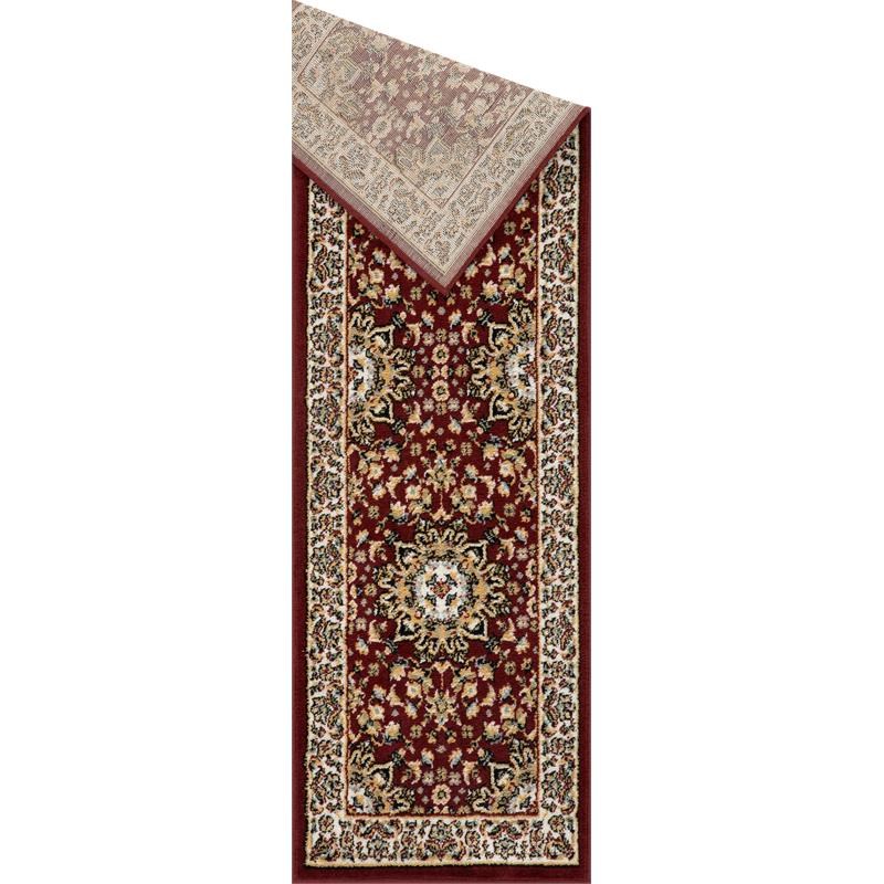 L'Baiet Zara Classic Traditional Red Oriental 2' x 6' Fabric Runner Rug