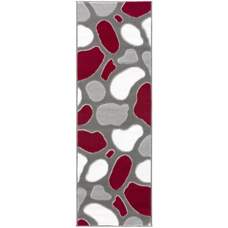 L'Baiet Finola Multi-Color Stone Graphic 8' x 10' Fabric Area Rug