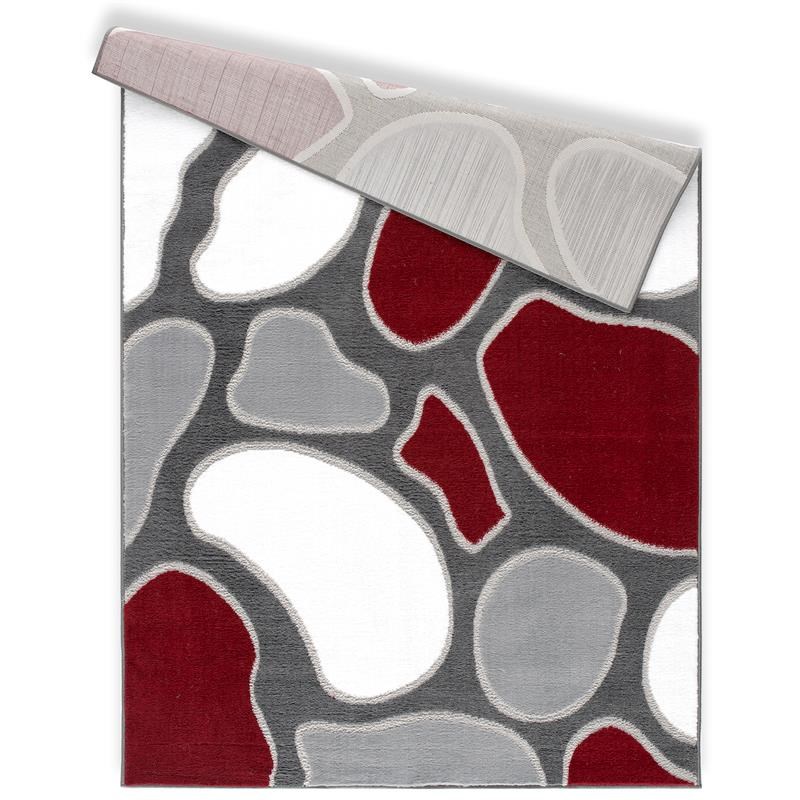 L'Baiet Finola Multi-Color Stone Graphic 4' x 6' Fabric Area Rug