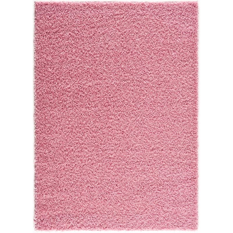 L'Baiet Gemma Pink Shag 8' x 10' Fabric Area Rug