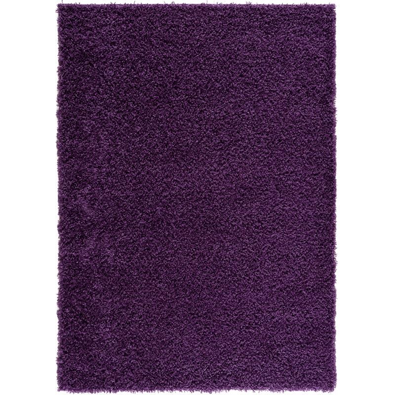 L'Baiet Lyra Purple Shag 2' x 3' Fabric Scatter Rug