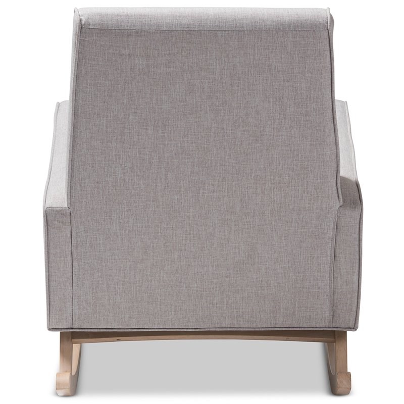 Maddie Home Tufted Rocker in Gray and Beige