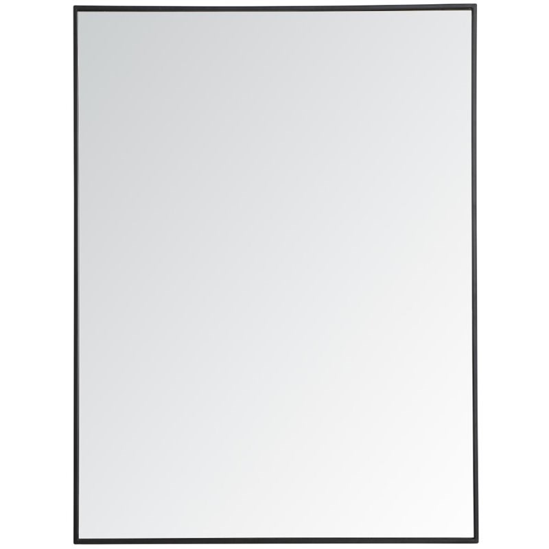 Elegant Decor Eternity 48" x 36" Contemporary Metal Frame Mirror in