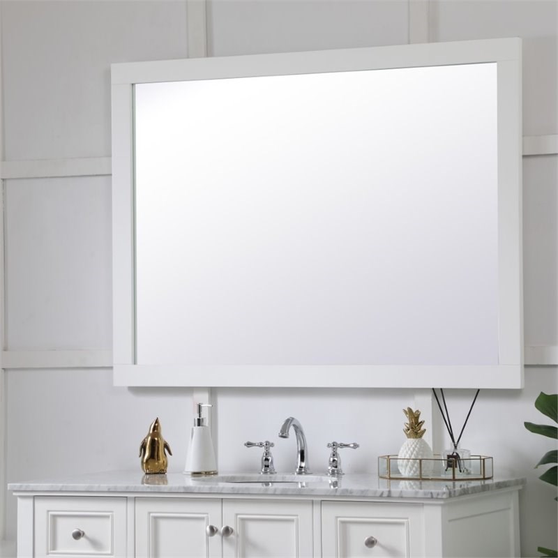 Elegant Decor Aqua 36 X 48 Wood Frame, 36 X 48 Bathroom Mirror