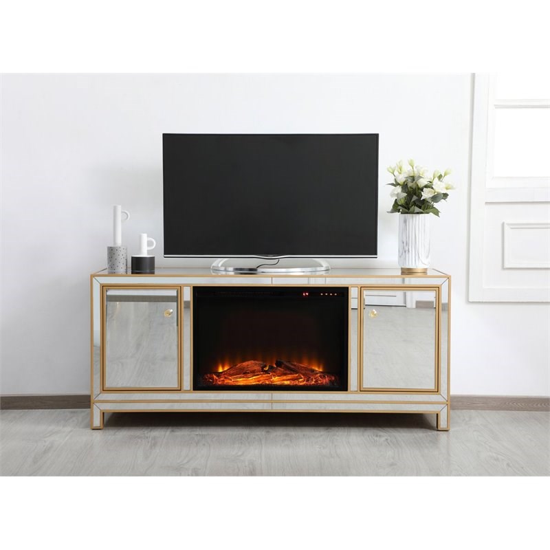 Elegant Decor Reflexion TV Stand for TVs up to 55