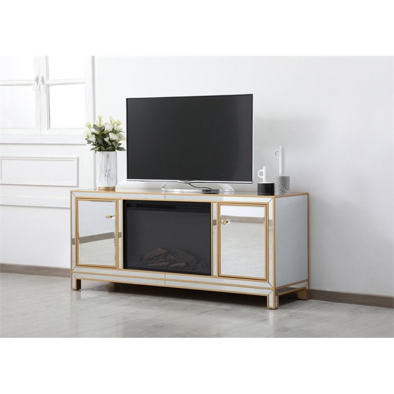 Elegant Decor Reflexion TV Stand for TVs up to 55