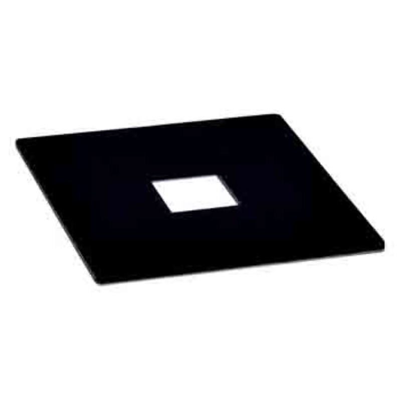 Elitco Lighting 5" Square Metal Junction Box Cover Plate in Matte Black Homesquare