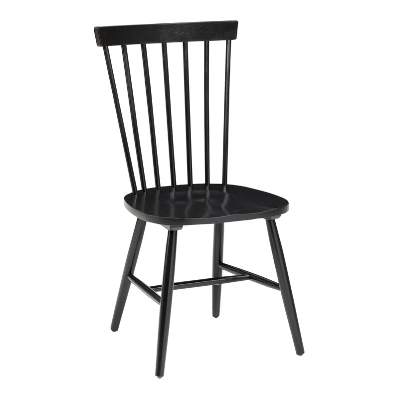 Eagle Ridge Dining Chair in Black Finish 2 Pack
