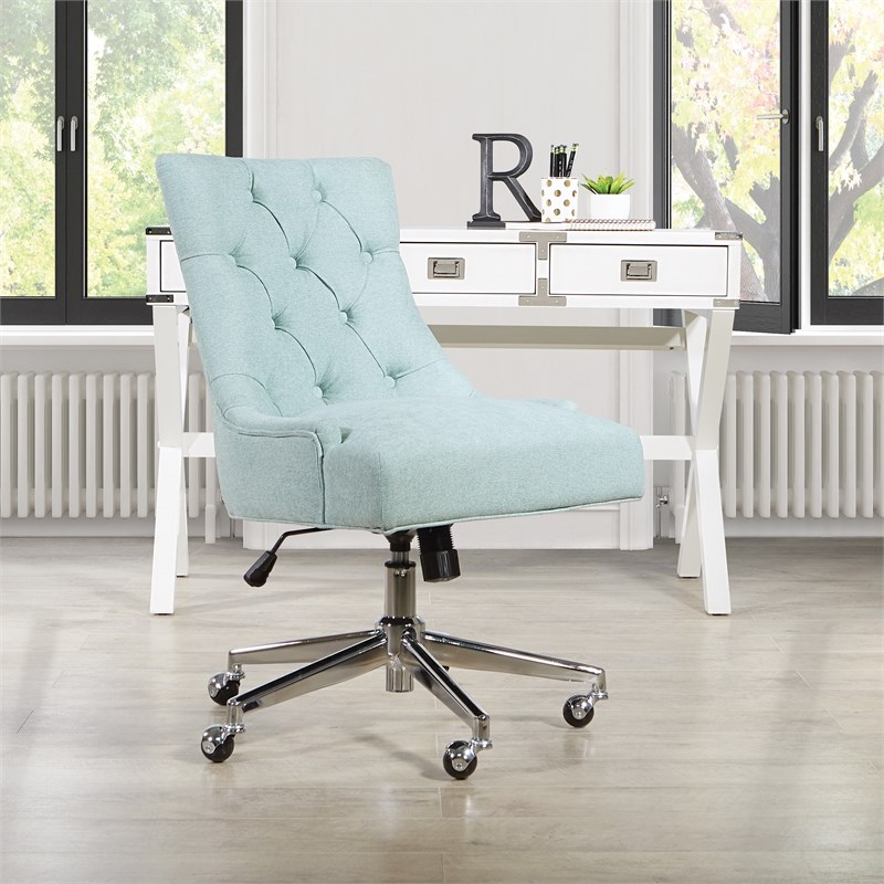 mint green computer chair