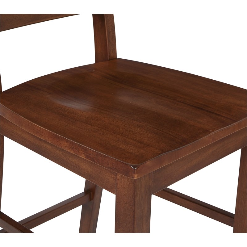 Kitchen Counter Matching Stool in Vintage Brown Oak