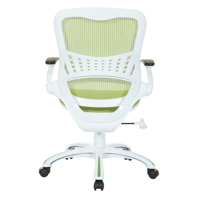 Riley Office Chair with Green Fabric Mesh