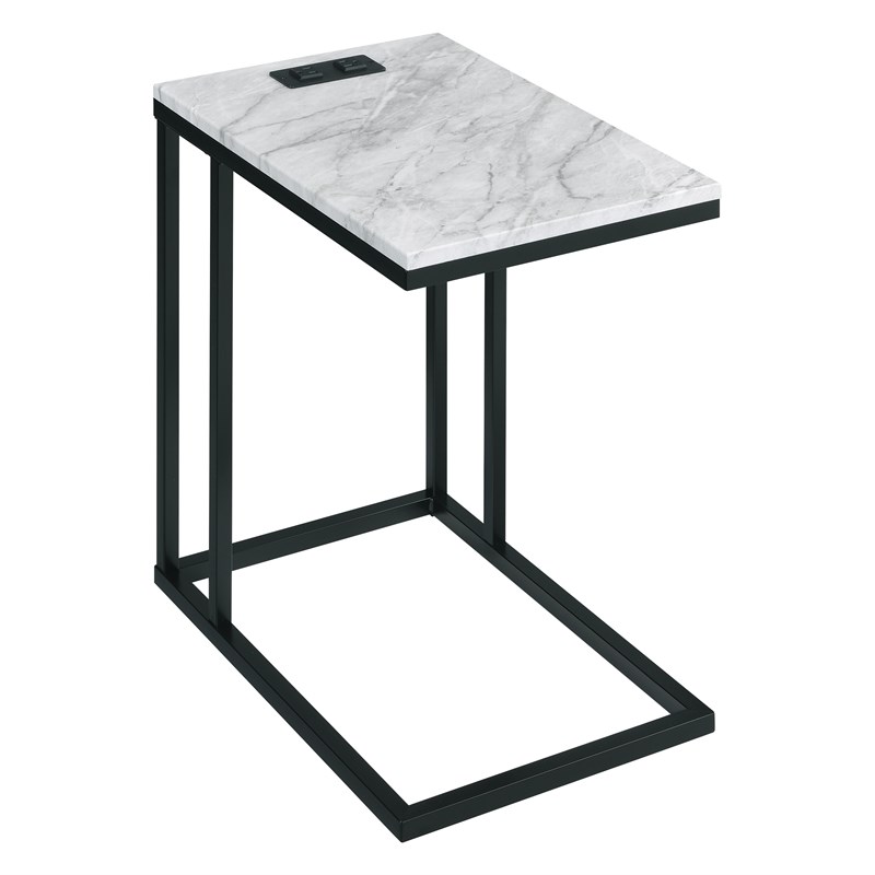 marble c table with charging station