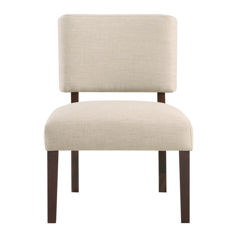 Jasmine Accent Chair in Cream Fabric