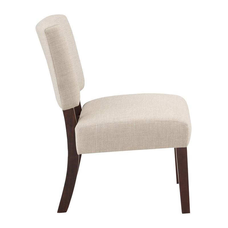 Jasmine Accent Chair in Cream Fabric
