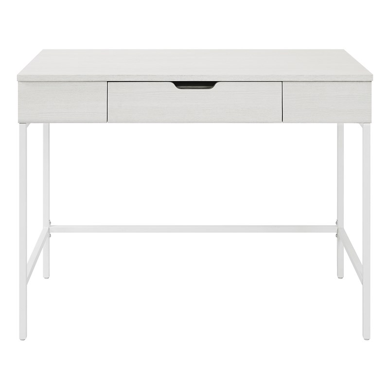 Contempo Worksmart Sit-To-Stand Desk in White Oak Engineered Wood
