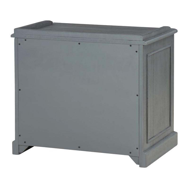 Country Meadows Engineered Wood File Cabinet in Plantation Gray