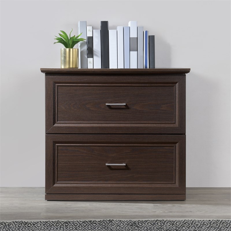 Jefferson 2-Drawer Engineered Wood Lateral File in Espresso Finish