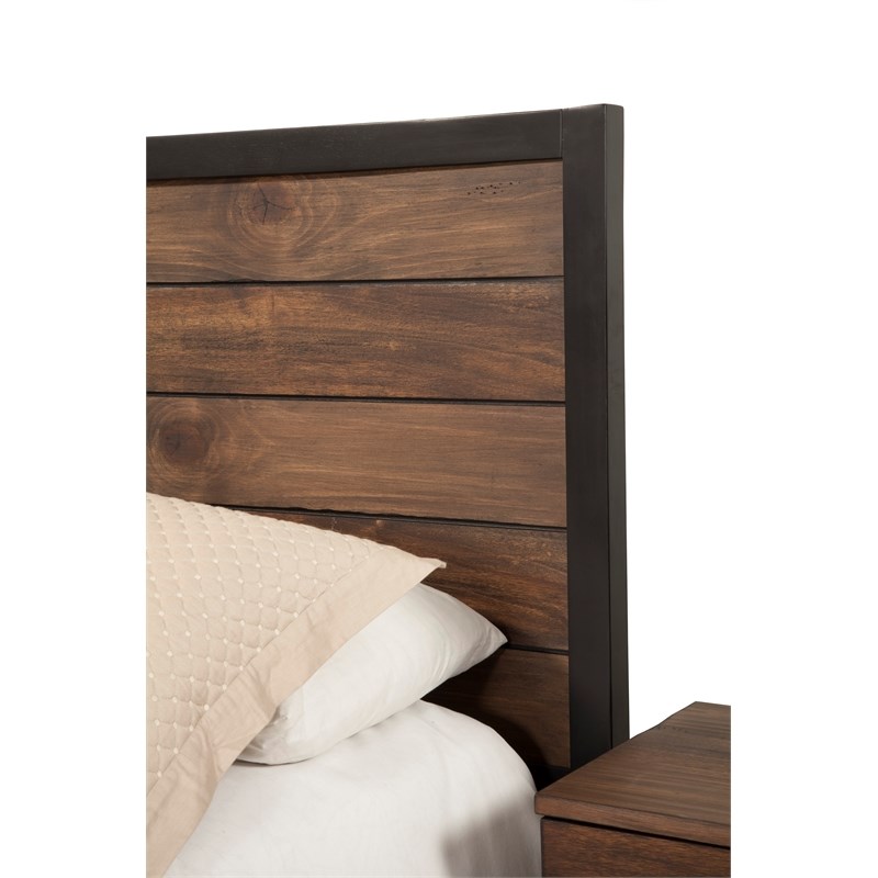 Origins by Alpine Weston California King Wood Headboard in Rustic Pine