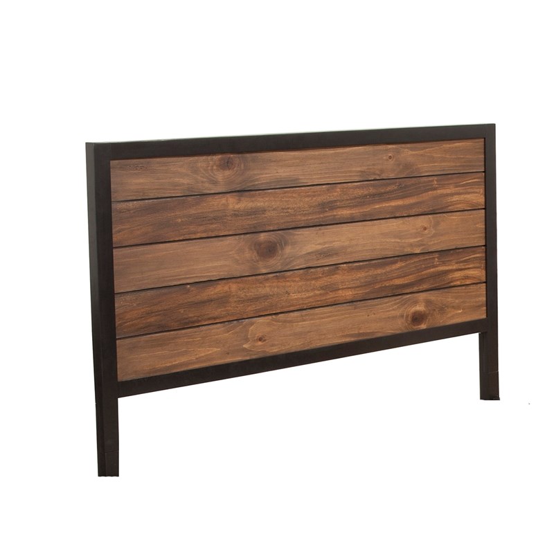 Origins by Alpine Weston California King Wood Headboard in Rustic Pine